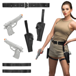 Lara Croft Legetøjspistoler & Hylster Sæt
