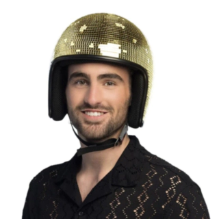Disko Hjelm Guld