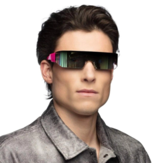 Sci-fi Briller Holografisk Pink