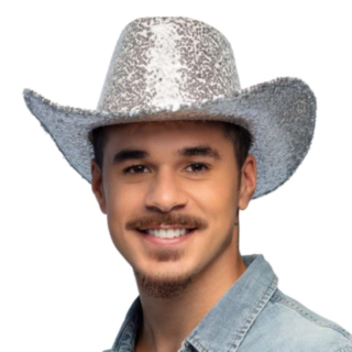 Glimmer Cowboyhat Sølv