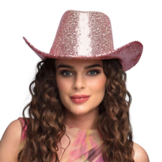 Glimmer Cowboyhat Lyserød
