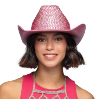 Cowboyhat Glimmer Lyserød