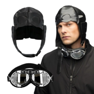 Pilot Hat & Briller