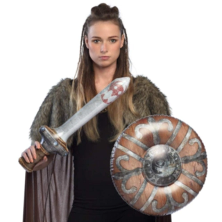 Oppustelig Vikingsværd & Skjold