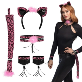 Leopard Sæt Pink