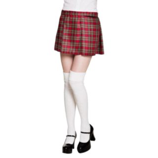 Skotsk Tartan Nederdel Rød