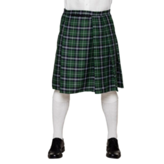 Skotsk Tartan Kilt Grøn