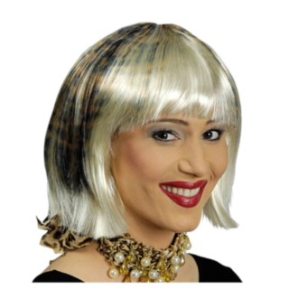 Leopard Paryk Kort Blond