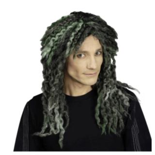 Dreadlocks Paryk Sort/Grøn