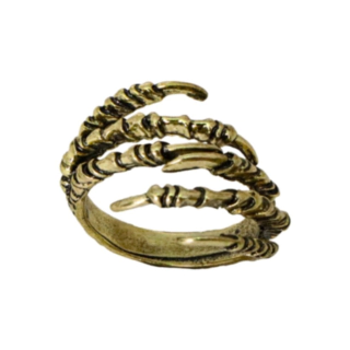 Skelet Hånd Ring Guld