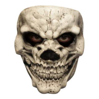 Skelet Latexmaske Hvid