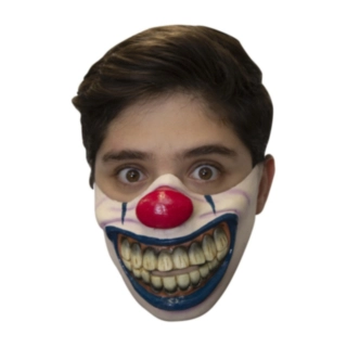 Smilende Klovn Halvmaske Latex