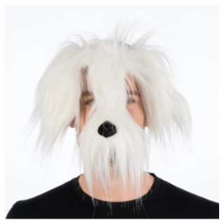 Hundemaske Hvid