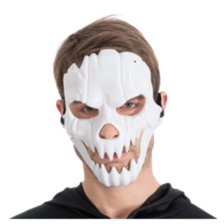 Skelet Maske Hvid