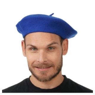 Fransk Baret Blå
