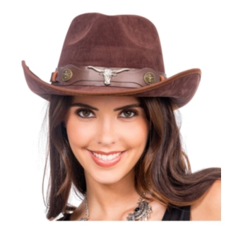 Rodeo Cowboyhat Brun
