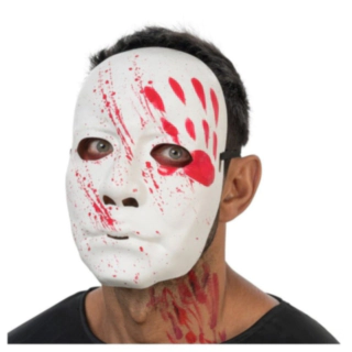 Blodig Maske Hvid