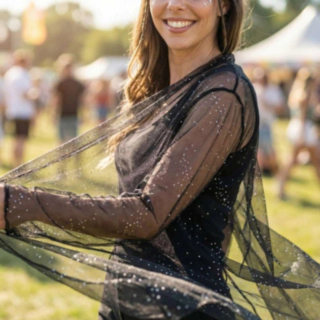 Festival Sjal Sort