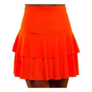 80'er Nederdel Neonorange