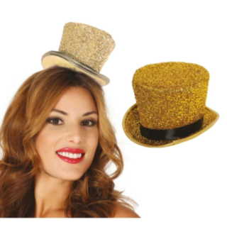 Mini Glimmer Tophat Guld