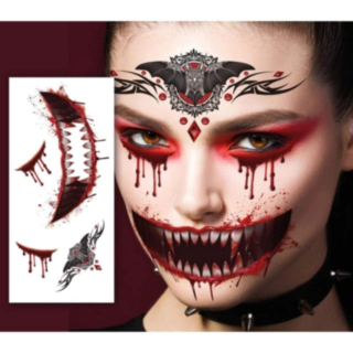 Vampyr Falske Ansigtstatoveringer