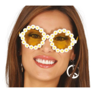 Hippie Marguerit Briller Gul