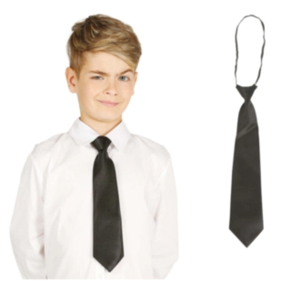 Børneslips Sort