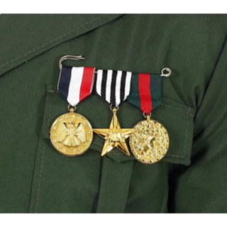 Militær Medaljesæt Guld