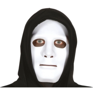 Anonym Halloweenmaske Hvid