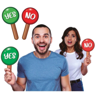 Yes/No Håndskilte Paddles