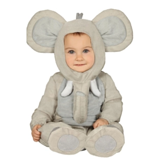 Sød Elefant Babykostume
