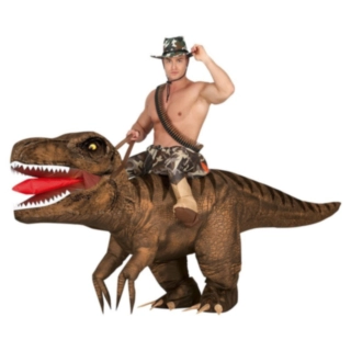 Oppusteligt Carry Me T-Rex Kostume