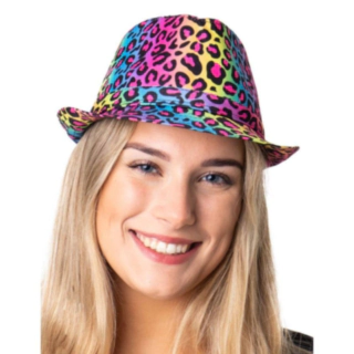 Leopardprikket Regnbue Hat