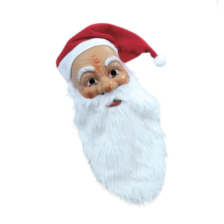 Julemandsmaske Med Skæg & Hat