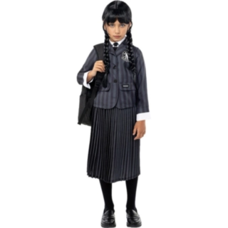 Wednesday® Uniform Børnekostume