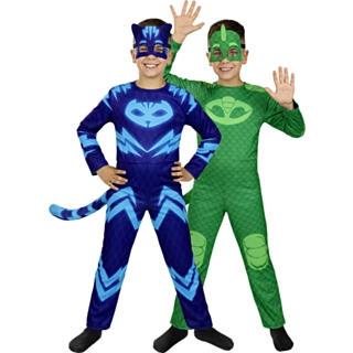 Pyjamasheltene® Kattedreng & Gekko Vendbart Kostume