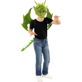 Drage Børnekostume Grøn