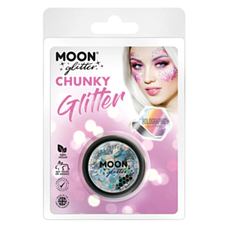 Holografisk Chunky Glitter, Sølv