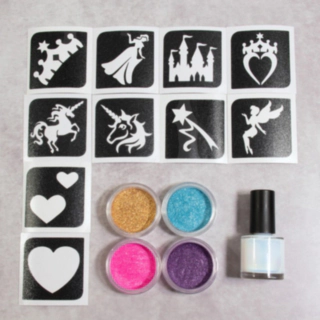 Prinsesse Glitter Tatoveringer