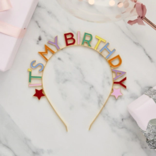 It's My Birthday Hårbøjle Regnbue