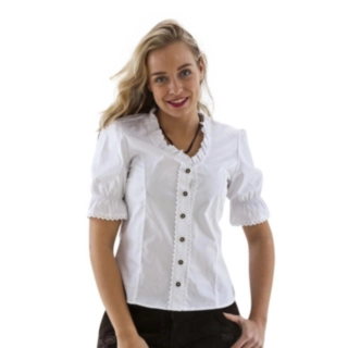 Tyrolerskjorte Blonde Hvid