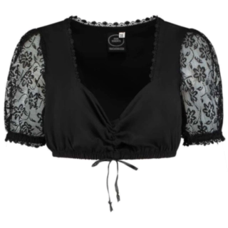 Dirndlbluse Sort