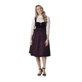 Dirndl Traditionel Aubergine