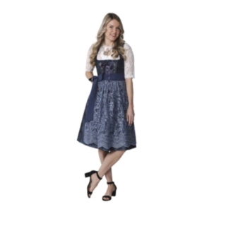 Dirndl Jacquard Blå Glimmer