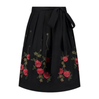 Dirndl Forklæde Sort
