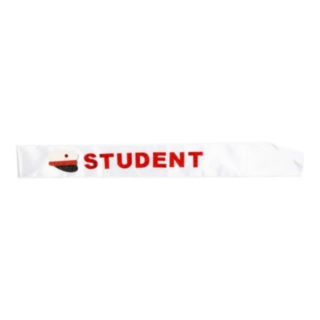 Student Skråbånd Rød