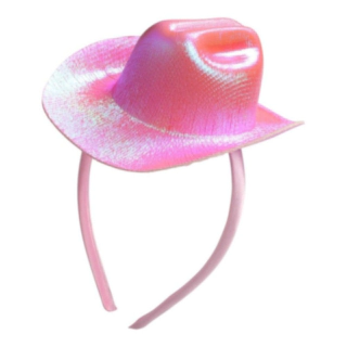 Cowboyhat Hårbøjle Lyserød