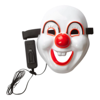 LED Klovn Maske