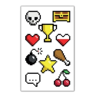 Pixel Falske Tatoveringer