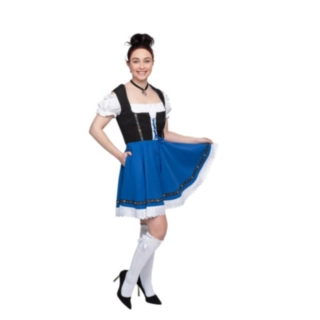 Dirndl Lise Blå